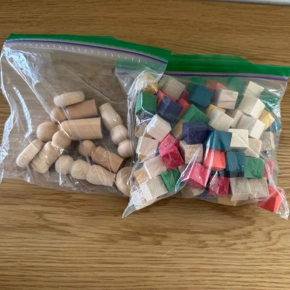 Colorful Wooden Building Blocks Set - Picture 8 of 8